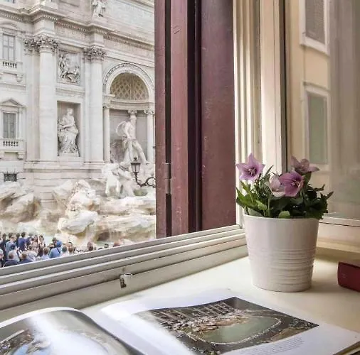 Panoramic Trevi Fountain View Luxury * Rzym