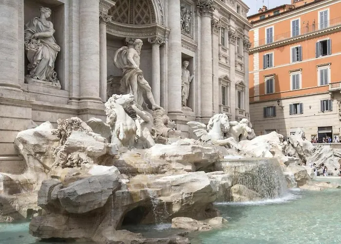 Apartment Luxury Suite With Direct Trevi Fountain View Romantic Stay *